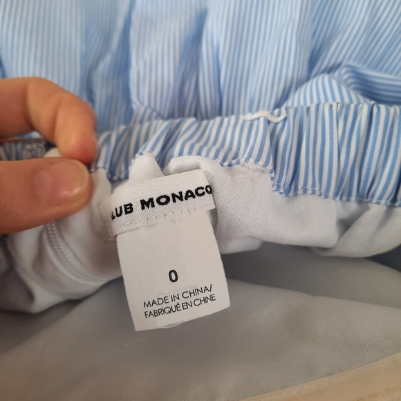 Club Monaco Blue Rhodas Midi Dress - Picture 6 of 8